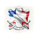 panama flag tattoo design idea