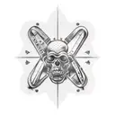 panama flag tattoo design idea