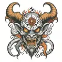 demon representing Minnesota tattoo design idea