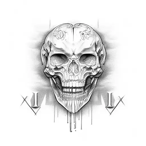 roman numerals VI XVII MMXVI tattoo design idea