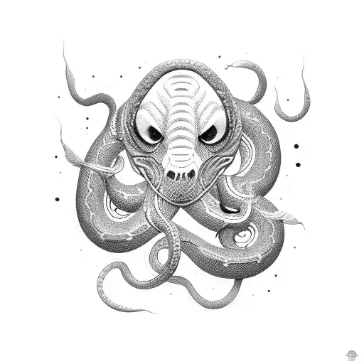 mamba mentality snake tattoo design idea