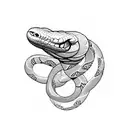 mamba mentality snake tattoo design idea