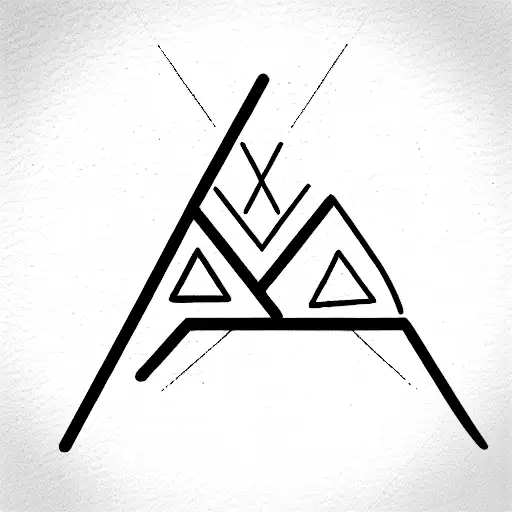 Client wanted 3 triangles, a storm, a cyclone and mountains. So we  customized this design for him. As he stayed in Hostels from childhood… |  Instagram