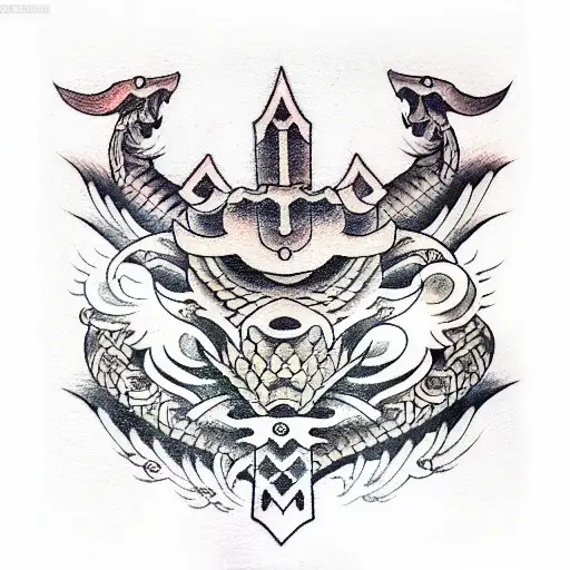 Sword tattoo design idea