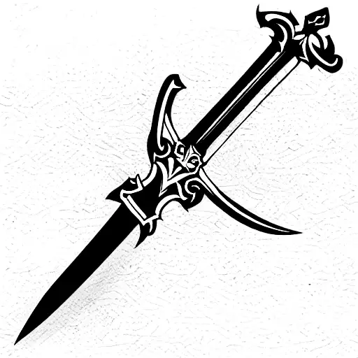 Claymore Sword tattoo design idea