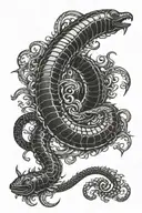 worm tattoo design idea