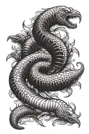 worm tattoo design idea