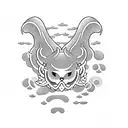 A programming-themed tattoo with a Japanese-style wave incorporating keyboard keys and mouses tattoo design idea