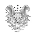 A programming-themed tattoo with a Japanese-style wave incorporating keyboard keys and mouses tattoo design idea