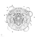 Cosmic Alchemy tattoo design idea