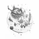 Outer Wilds Nomai tattoo design idea