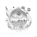 Outer Wilds Nomai tattoo design idea