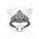 Elven ring tattoo design idea