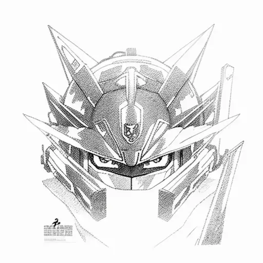 gundam naruto tattoo design idea