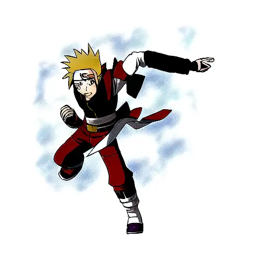 gundam naruto sleeve tattoo design idea