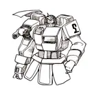 gundam naruto sleeve tattoo design idea
