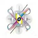 "Create a tattoo design featuring two mirrors facing each other. Each mirror should have an infinity reflection of itsel tattoo design idea