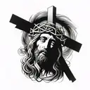 Jesus cross tattoo design idea