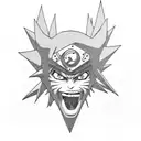 Naruto  and evangelion mangas tattoo design idea