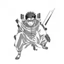 Naruto  and evangelion mangas tattoo design idea