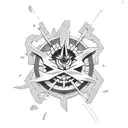 Naruto  and evangelion mangas tattoo design idea