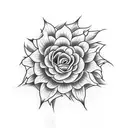 manly rose sunflower tattoo  tattoo design idea