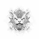 defqon 1 and mandela tattoo design idea