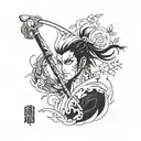 bleach anime tattoo design idea