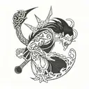 bleach anime tattoo design idea