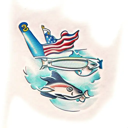 scuba diving tattoo design idea