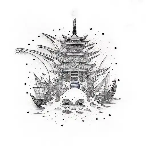 Burn the boats  tattoo design idea