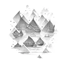 Burn the boats  tattoo design idea