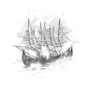 Burn the boats  tattoo design idea
