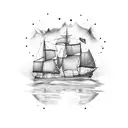 Burn the boats  tattoo design idea