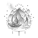 Burn the boats  tattoo design idea