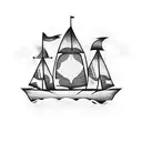 Burn the boats  tattoo design idea