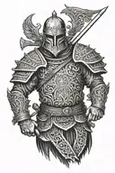 Slavic warrior   tattoo design idea
