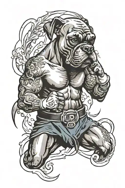 navy boxer tattoo design idea