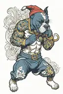 navy boxer tattoo design idea