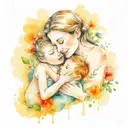 mother's love for her sons tattoo design idea
