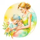 mother's love for her sons tattoo design idea