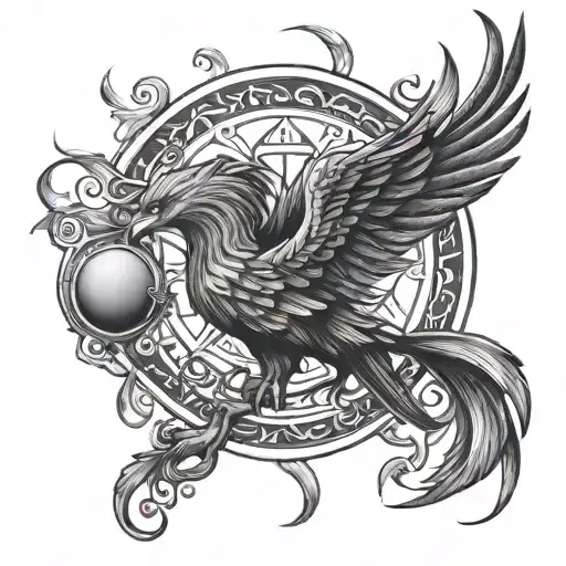 phoenix, Sagittarius, Ukraine  tattoo design idea