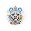 Foo Dog tattoo design idea