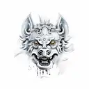 Foo Dog tattoo design idea