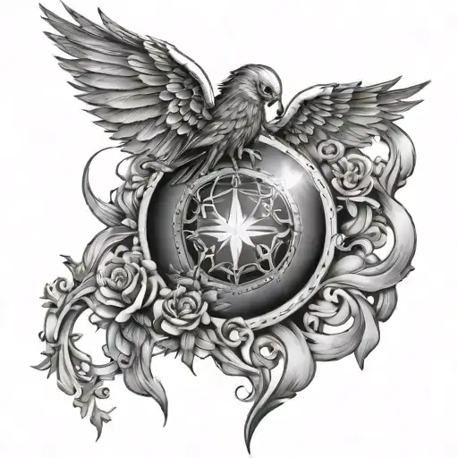 good destiny and love tattoo design idea