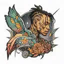 stargazing from travis scott tattoo design idea