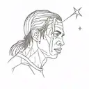 stargazing travis scott tattoo design idea