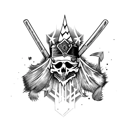 Change headband. to hatchets design. tattoo design idea