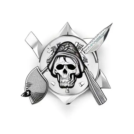 Create headbands with three arrowheads inside tattoo design idea