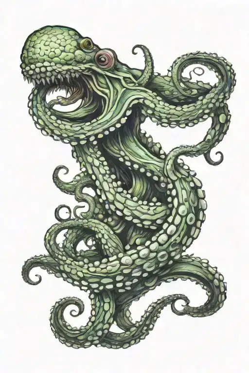 Kraken Killer tattoo design idea